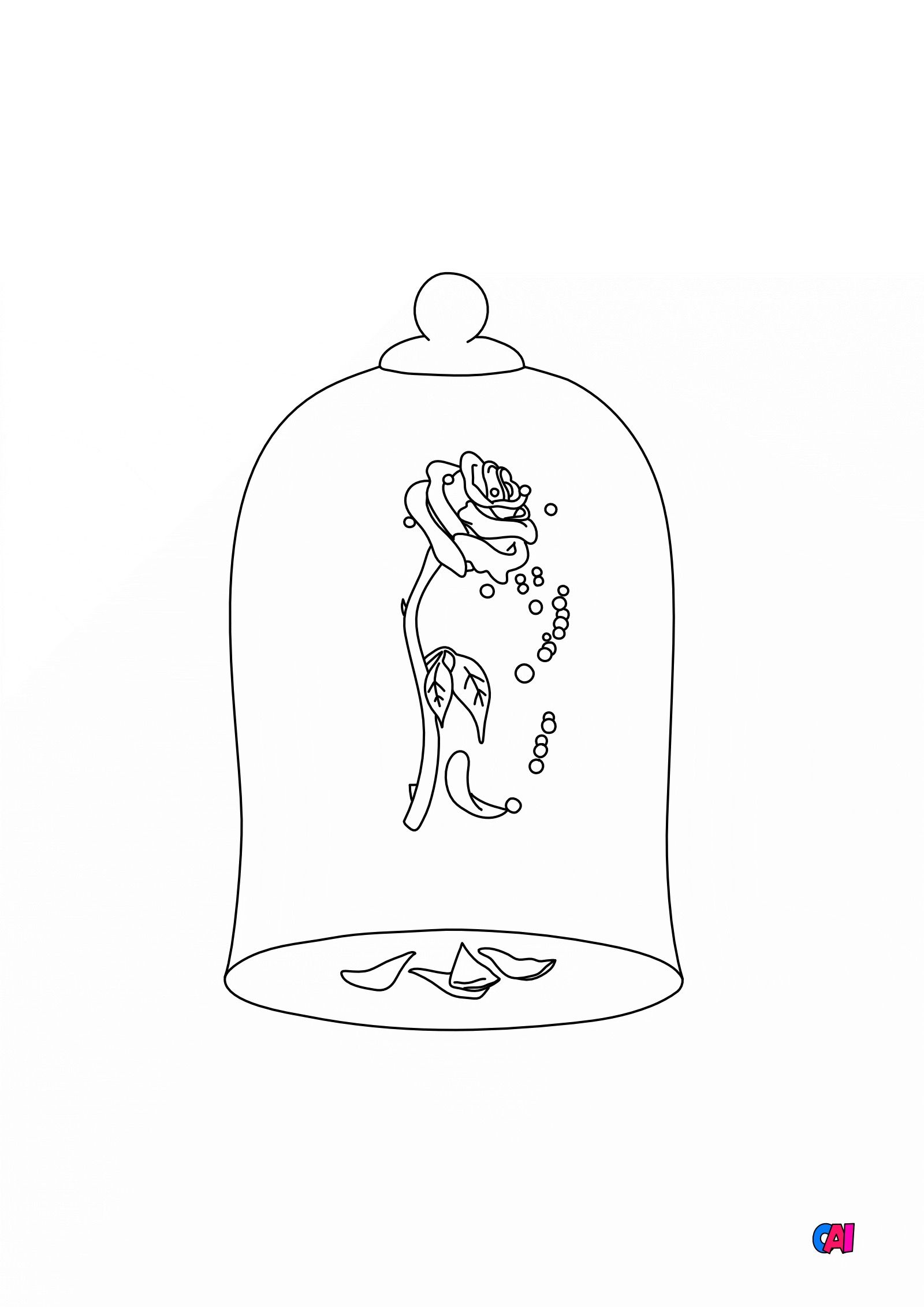 Rose De La Belle Et La Bete Dessin Facile