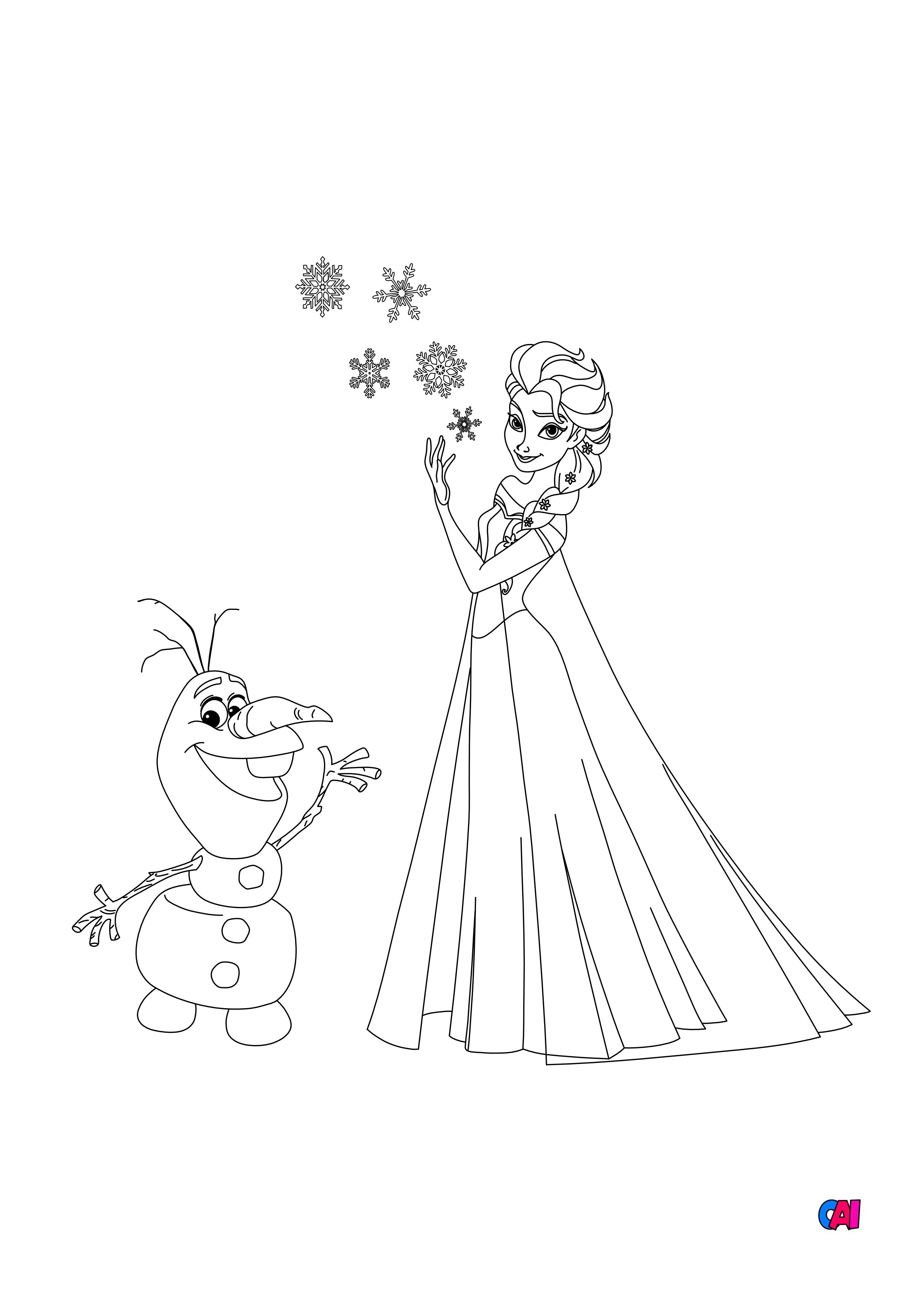 Coloriage De La Reine Des Neiges Sven Dessin Colori Coloriage Elsa